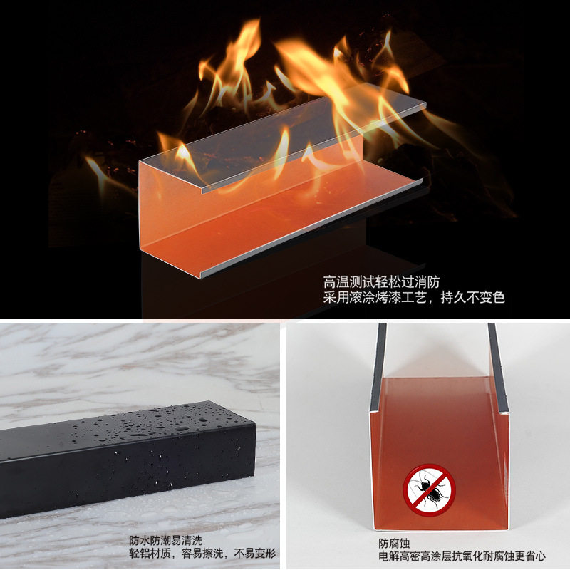 工厂销铝方通铝格栅吊顶学校过道铝方通吊顶店铺T装饰材料天花吊