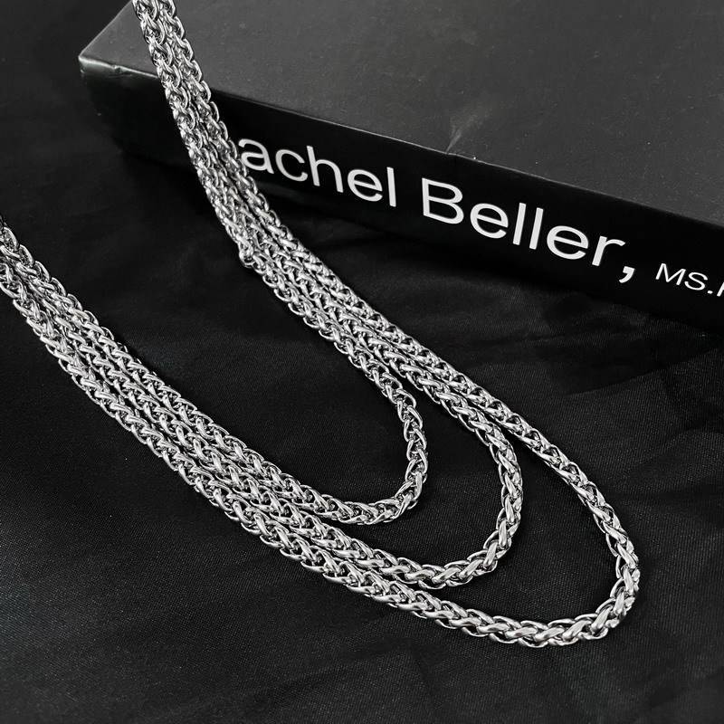 速发Stainless steel flower basket chain simple titanium stee