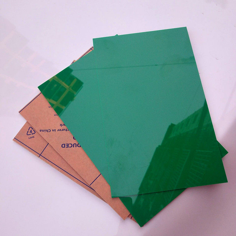 绿色有机玻璃亚克力板a4工作台透明ps板流水线专用底板看板塑料板