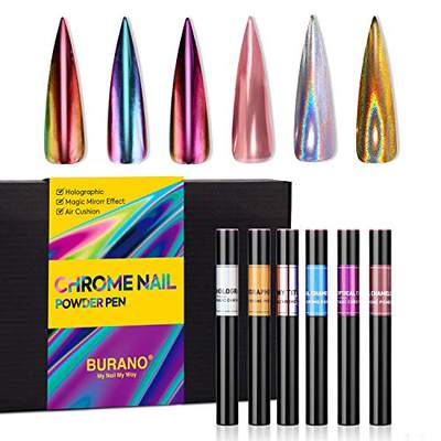 速发BURANO Chrome Nail Powder for Nails  Metallic Chrome Air