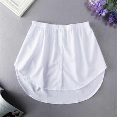速发Fashion Skirts Detachable Fake Shirt Irregular Skirt Tai