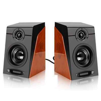 3Wx2 Computer Speakers with Surround Stereo USB Wired Powere