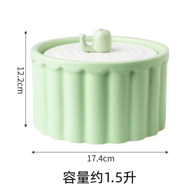 加热恒温循环水自动流动防自动宠物猫陶瓷饮水机打翻咪器碗喝水