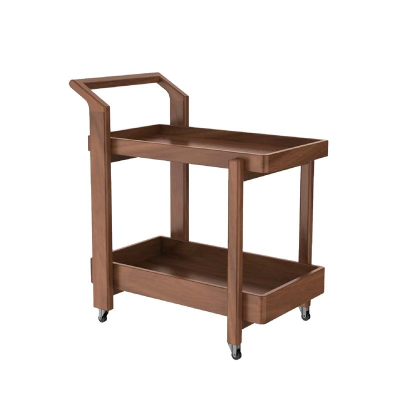 新中式实木推车边几黑胡桃木可移动收纳置物阳台客厅沙发边几,家居饰品,落地摆件,淘宝优惠券,粉丝福利购,淘宝优惠卷