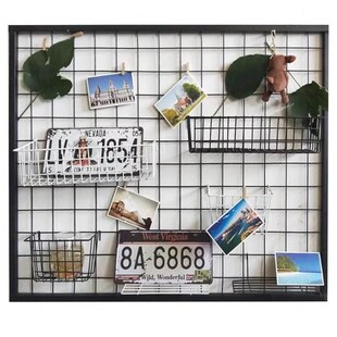 网格置物架上墙网格片架挂装饰品展架幼儿园展小商品货架挂墙悬挂