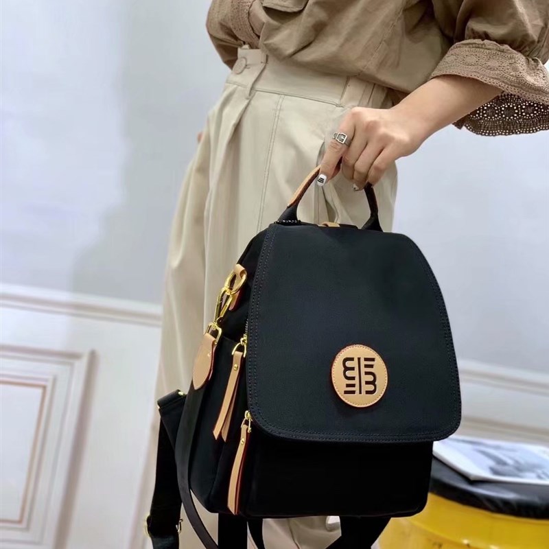 经典牛津布双肩包女潮新款防水小休闲帆布女式双肩背包百搭时尚包