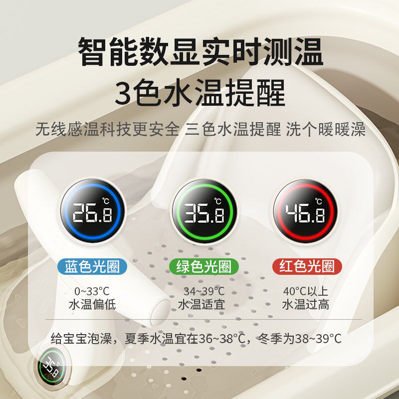 宝宝洗澡座椅婴儿洗澡神器溜溜车儿童婴幼儿可坐躺椅浴盆防滑浴凳