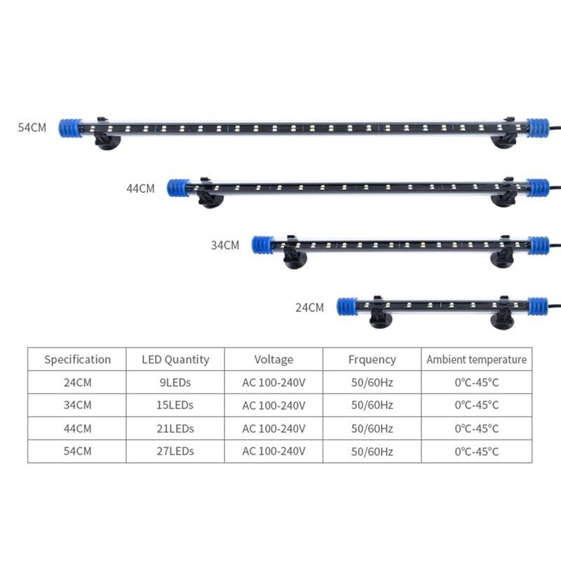 LED Aquarium Light Waterproof Fish Tank Light Aquatic Plant