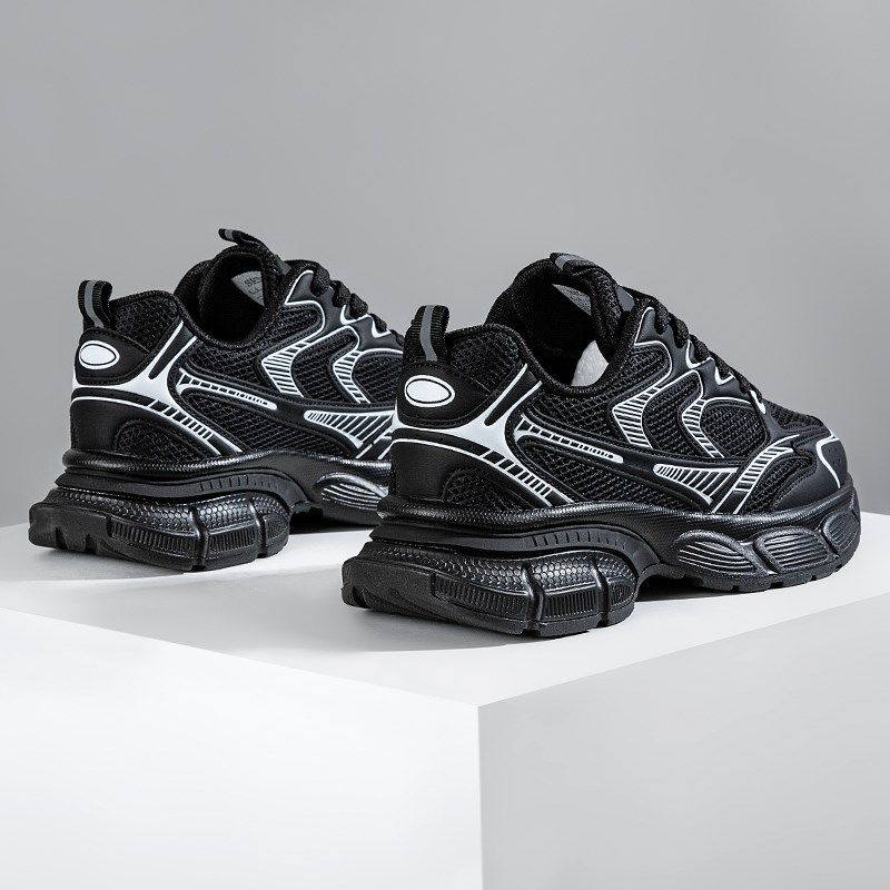 炸街老爹鞋男款黑色厚底鞋子男休闲运动网鞋女士跑步旅游鞋透气,流行男鞋,老爹鞋,淘宝优惠券,粉丝福利购,淘宝优惠卷