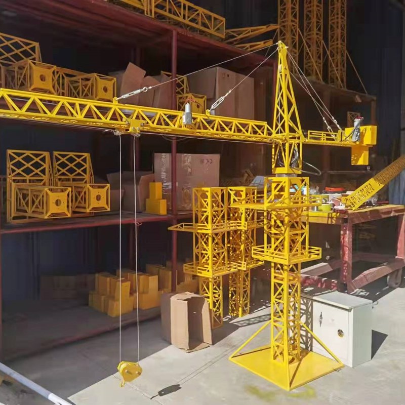 速发工地塔吊模型k演示建筑施工安全体验馆吊装吊运重物搬运样板