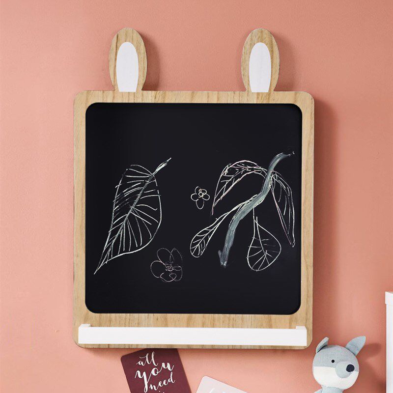 儿童房墙壁画画黑板涂鸦画板木质装饰挂件卧室样板间软装墙上挂饰,家居饰品,涂鸦墙贴,淘宝优惠券,粉丝福利购,淘宝优惠卷