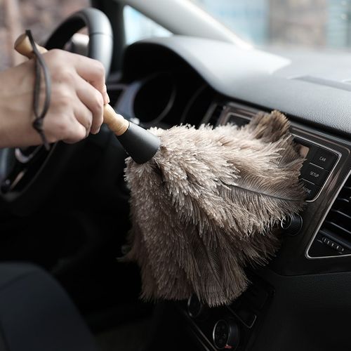 鸵鸟毛鸡毛掸子除尘扫灰家用不易掉毛神器静电除尘掸子