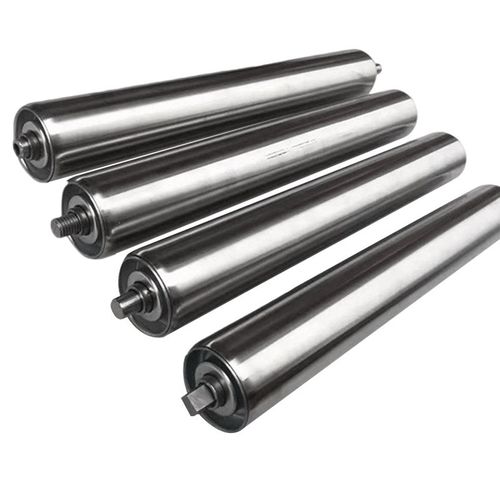 不锈钢托辊无动力滚筒输送带托辊传送带滚轮卸货滚轴筒流水线辊筒