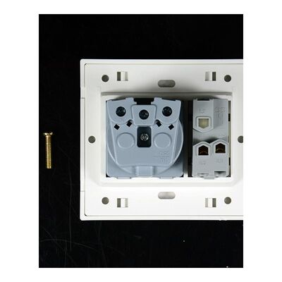 E Household German standard 2-hole power  wall socket with 1