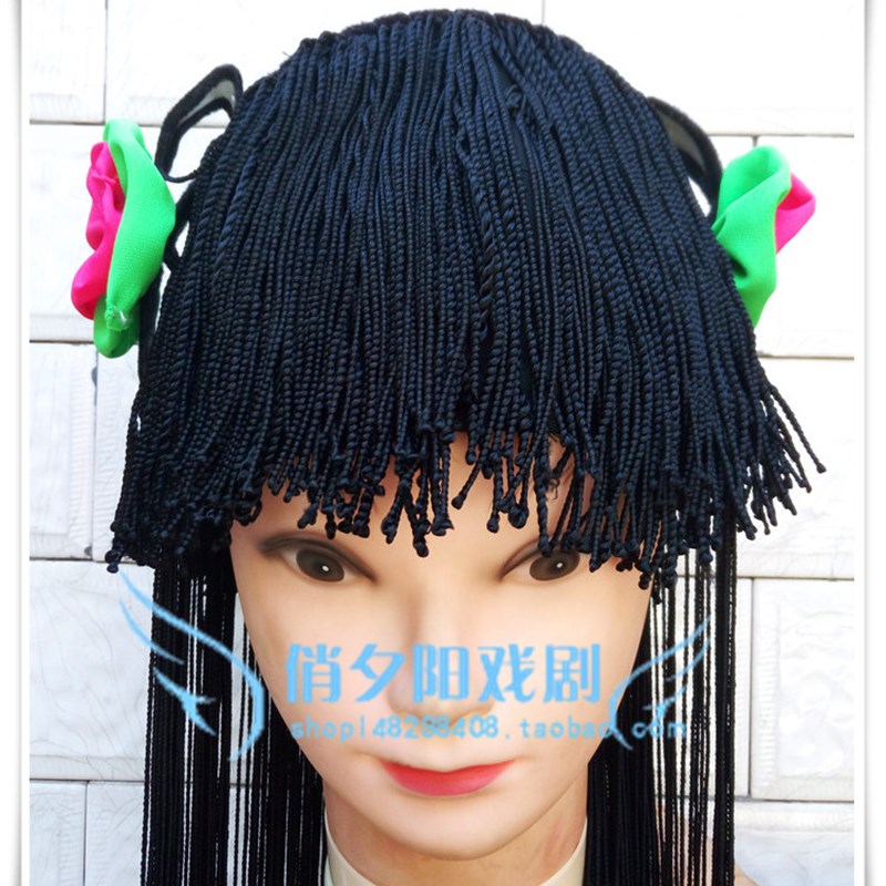 速发古装娃娃发 书童小孩假发 戏剧戏曲小品影视舞台表演演出道具
