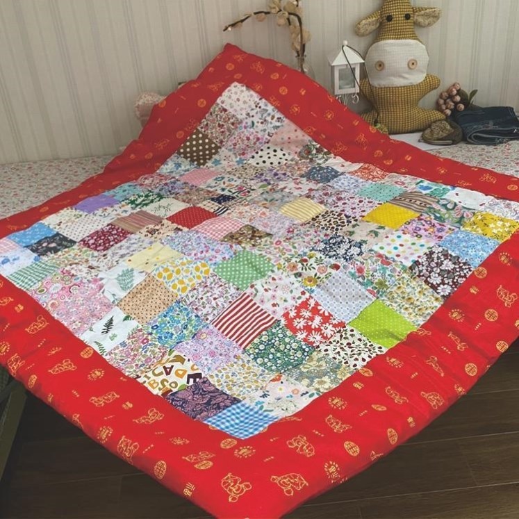 百家被布料纯棉百家被diy手工百家被拼布手工diyT百家被材料包棉