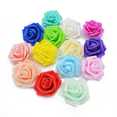 极速20Pcs 6cm Big PE Foam Roses Artificial Flower Heads For