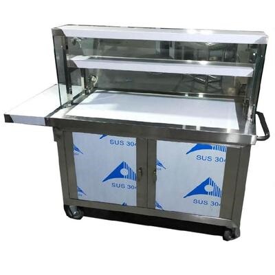 早餐车卤菜熟食摆摊车商用流动车加厚型工作台早餐早点车卖早餐