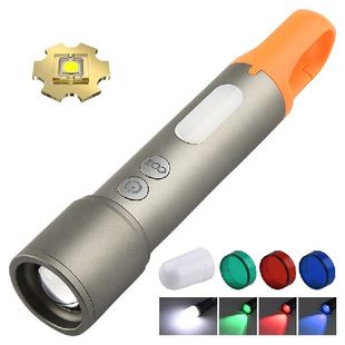 Rechargeable LED Light 极速Portable Zoom Flash Flashlight