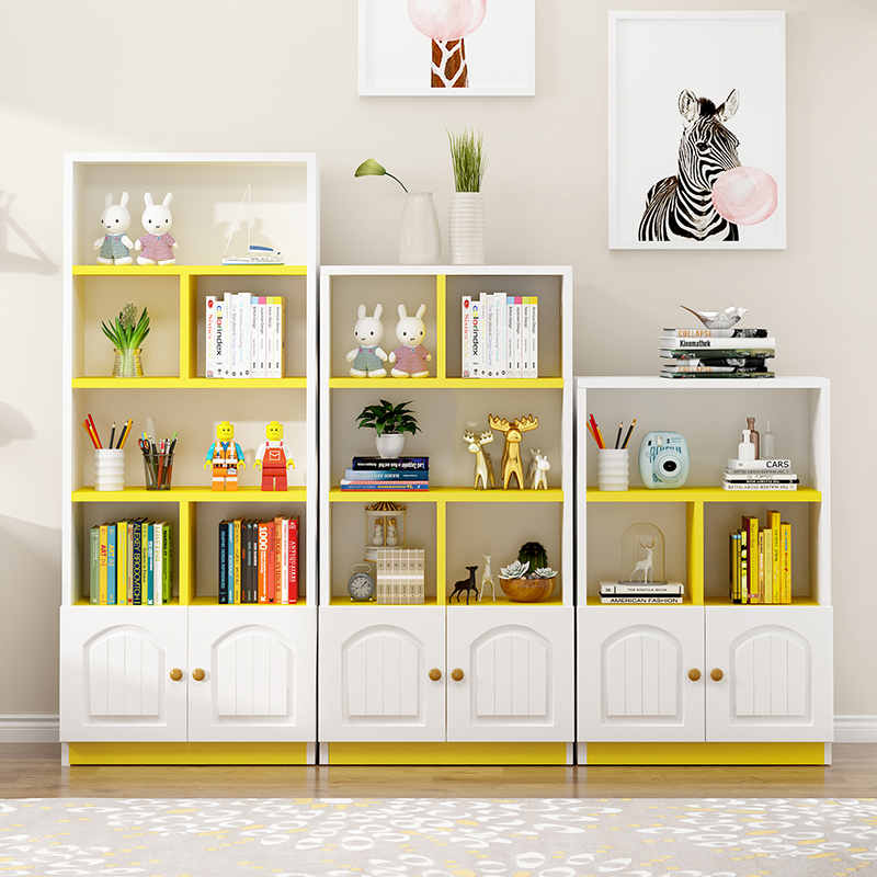 北欧实木儿童书柜书架置物架简约现代玩具收纳柜储物柜落地经济型