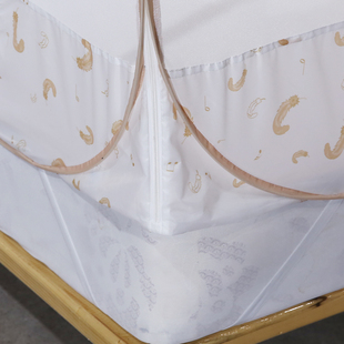 1.8m床三开门 1.2米折叠1.5 2021年新款 蒙古包蚊帐家用夏天免安装