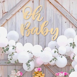 Oh Baby Wall Sticker It's A Boy Girl Baby Shower Decoration