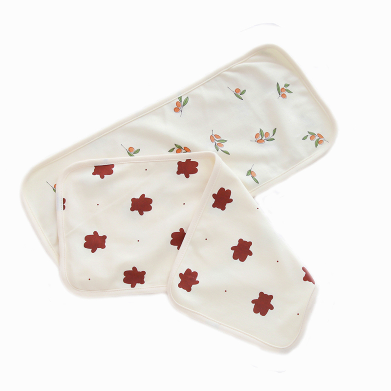 2条装~新生儿枕头初生婴儿枕巾平枕纯棉柔软吸汗防吐奶枕垫拍嗝巾