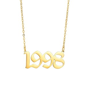 For Steel 推荐 Necklaces Birth Year Women Stainless Men Gold