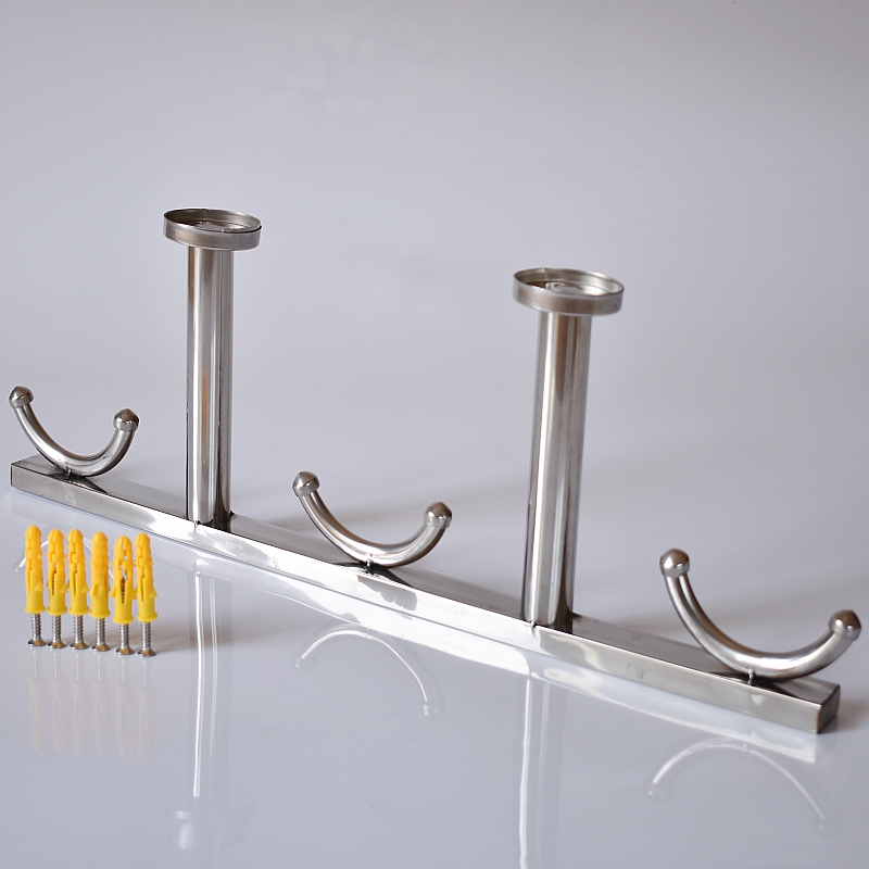 阳台晾衣杆固定式支架不锈钢管晒衣杆顶装吊通托室内晾衣架晾衣架