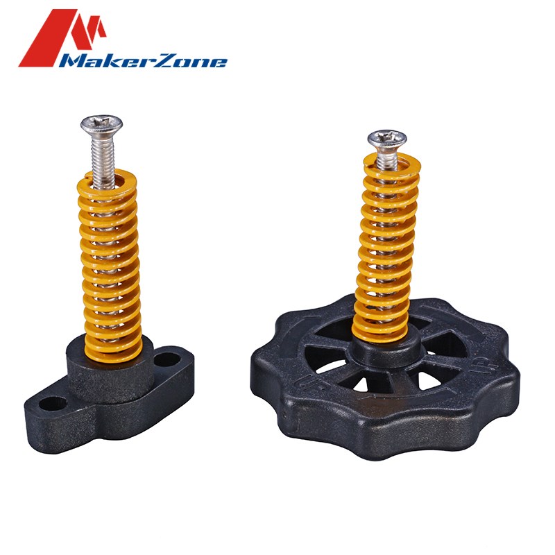 4PCS M3/M4 Screws Nuts Heat Bed Leveling Spring Knob Parts 3 电子元器件市场 外设配件 原图主图