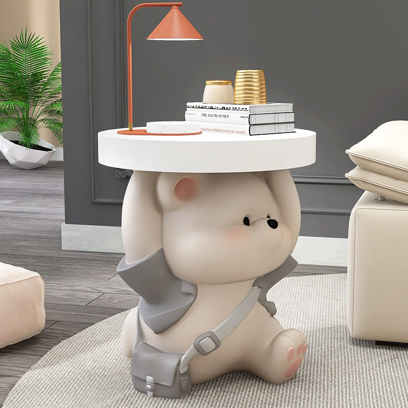 韵灿大型熊茶几客厅落地摆件家居饰品床边电视柜沙发旁乔迁礼物,家居饰品,落地摆件,淘宝优惠券,粉丝福利购,淘宝优惠卷