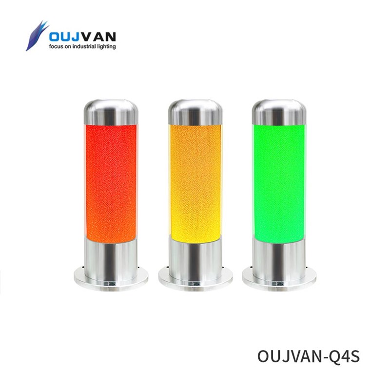 欧洁12v24V三色报警灯信号灯多层警示灯机床故障指示灯声光报警灯