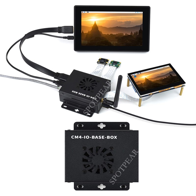 树莓派CM4计算模块核心板底板 迷你主机IO扩展板