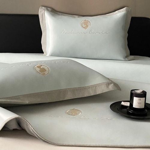 高级感凉感夏季冰丝凉席三件套床笠款夏天可水洗空调席子折叠席子