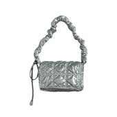 韩国褶皱云朵小方包新款 小众设计腋下包抽绳羽绒包单肩斜挎包