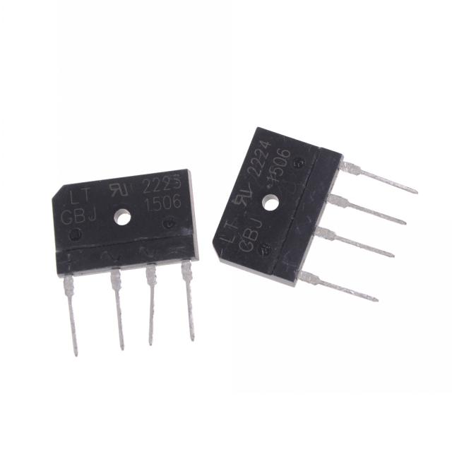 速发2pcs/lot New GBJ1506 Full Wave Flat Bridge Rectifier 15A