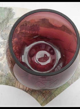 伪满时期满铁老玻璃花瓶怀旧家居店铺收藏装饰摆件影视.道具老物