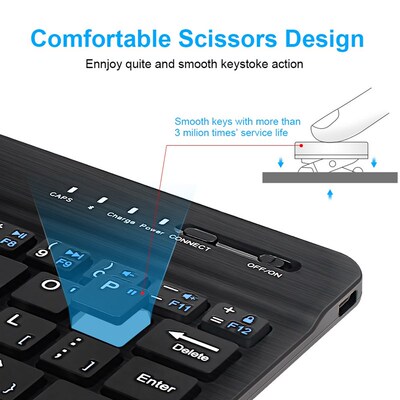 Wireless Bluetooth Keyboard Mouse For Samsung Galaxy Tab S7