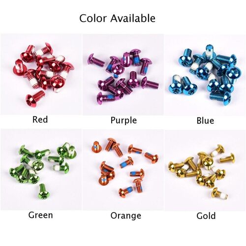 12pcs/Set MTB Mountain Road Bike Disc Brake Rotor Screw Bolt
