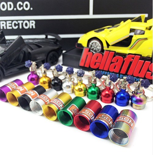 car Nitrous Oxide Bottle Keychain Keyring Pill Box for Merc
