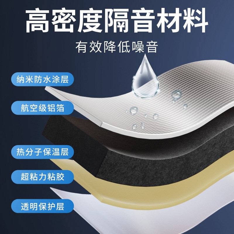 2025新款隔热保温棉隔音神器卧室吸音棉自S粘防水下水管套装