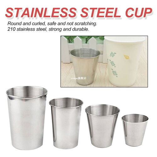 Stainless Steel Cups Wine Beer Coffee Cup Whiskey Milk Mugs