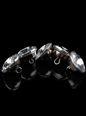 Hot 50pcs/lot Crystal Diamante Rhinestone Round Buttons Tuft