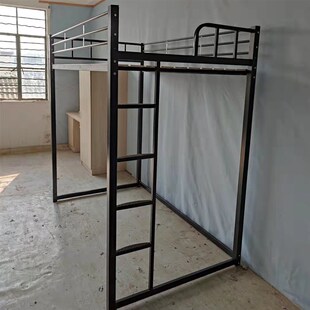 定制公寓床可拆卸组装高架床上层钢架上床下桌铁艺省空间成人加厚