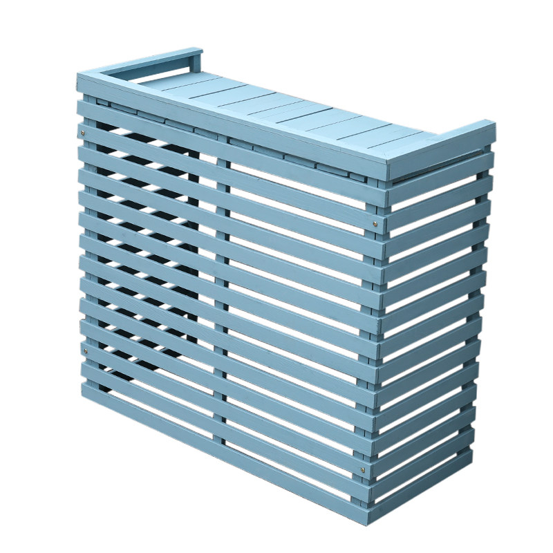 防腐木外机空调架置物架阳台户外木花架室k外主机上保护罩装饰美