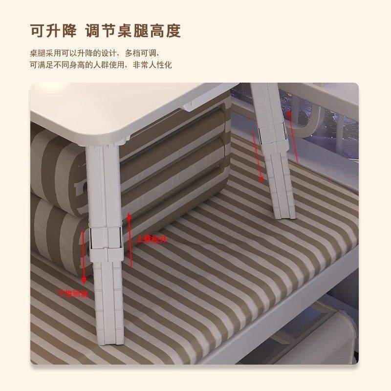 卡通床上小d桌子可折叠书桌飘窗卧室小桌板宿舍儿童学习床桌笔记