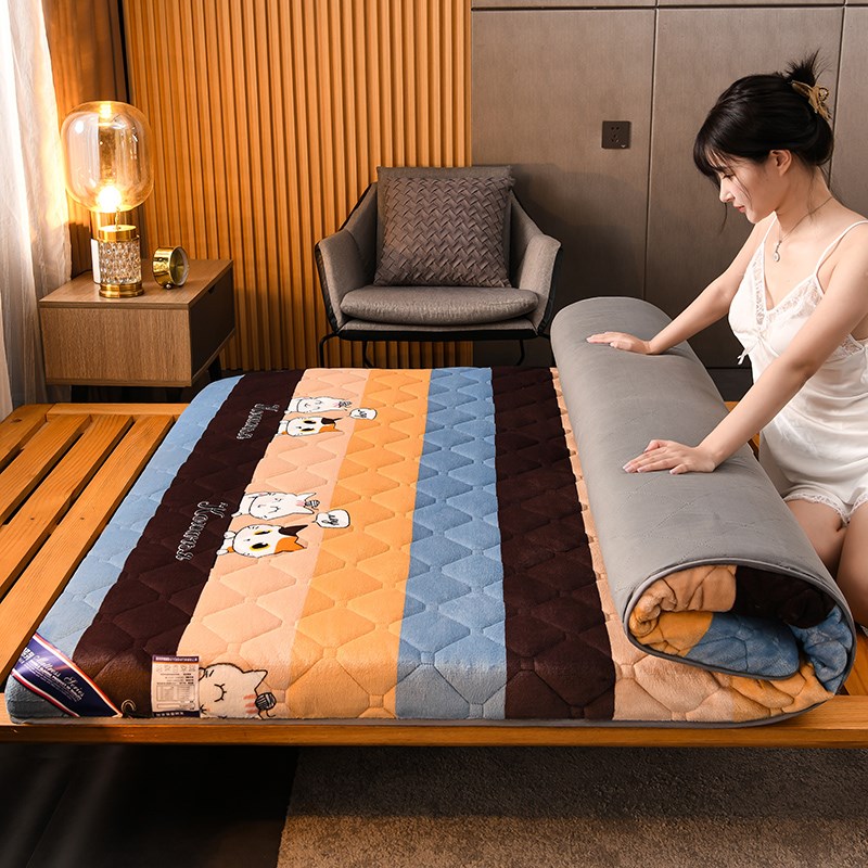 加厚榻榻米床垫软垫家用褥子保暖学生宿舍1P一米5二2垫被被褥