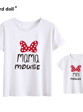 Cotton family matching clothes Outfits Mother And Daughter T