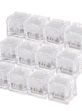 LED Ice Cubes Glowing Party Ball Flash Light Luminous Neon W