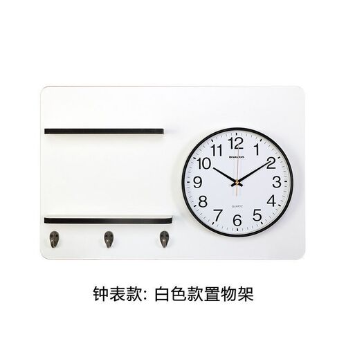 oxs北欧电表箱装饰遮挡时钟配电箱总开关闸N盒创意可推拉带挂钩置